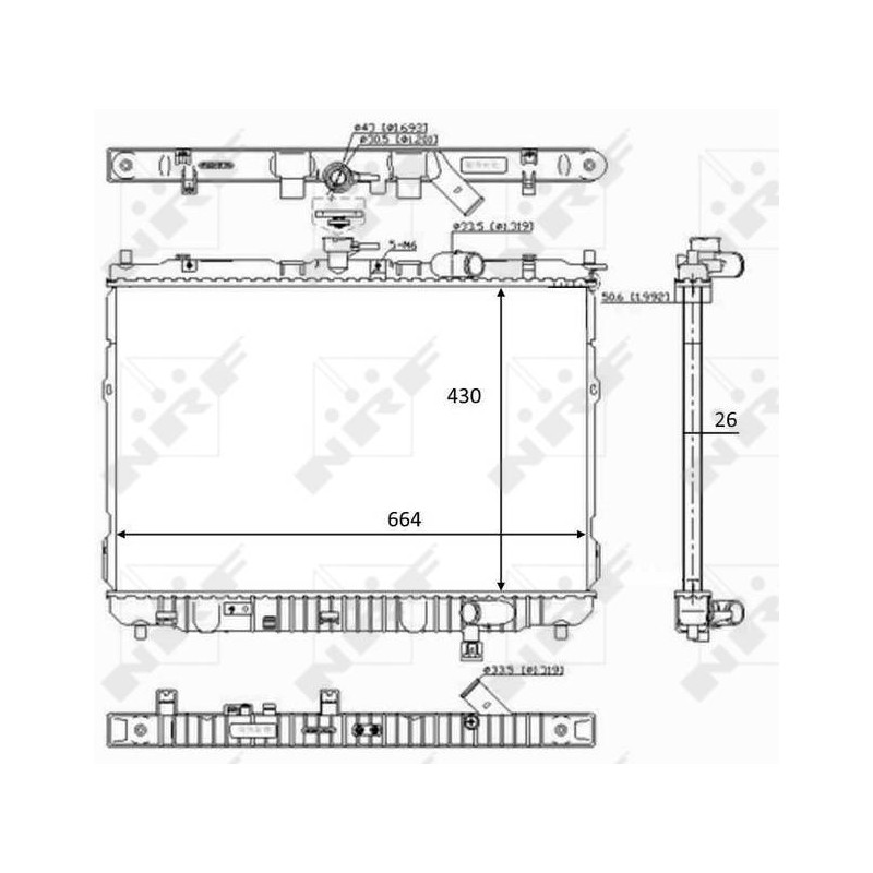 RAD KIA CARENS 2.0D 00- RADIATORS A