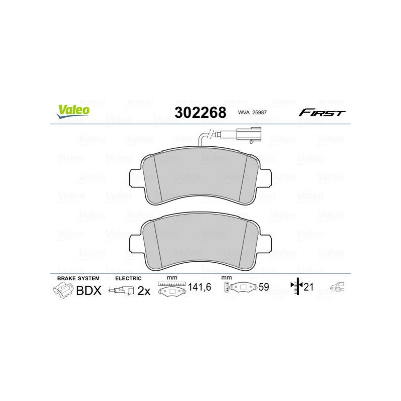 PLAQ FREIN FIRST FIAT DUCATO 12.15