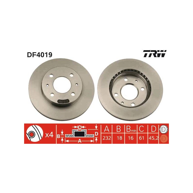 PAIRE DE DISQUES