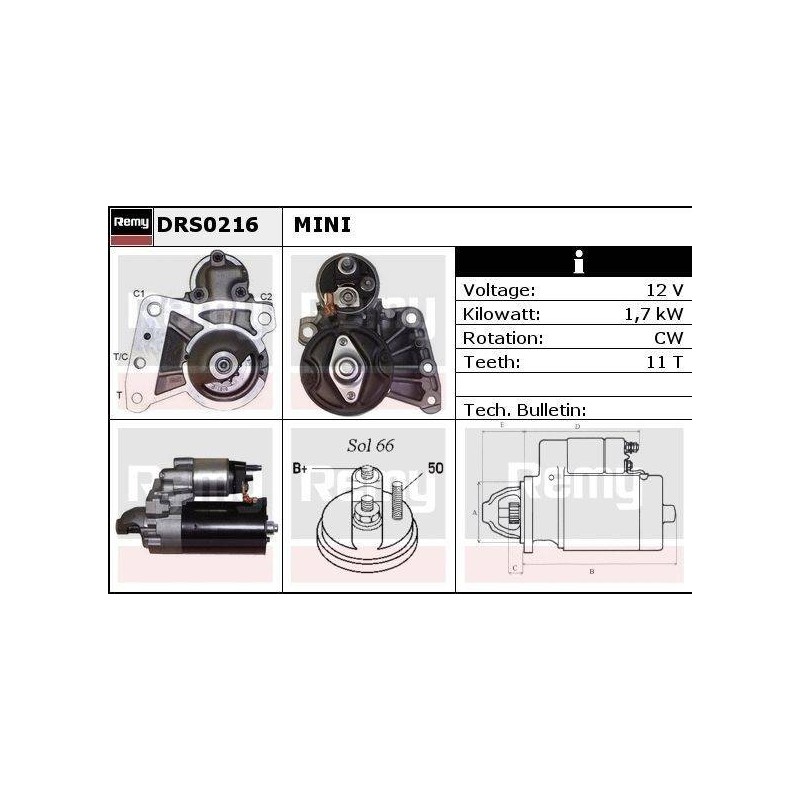 DEMARREUR - REMY REMANUFACTURED - C