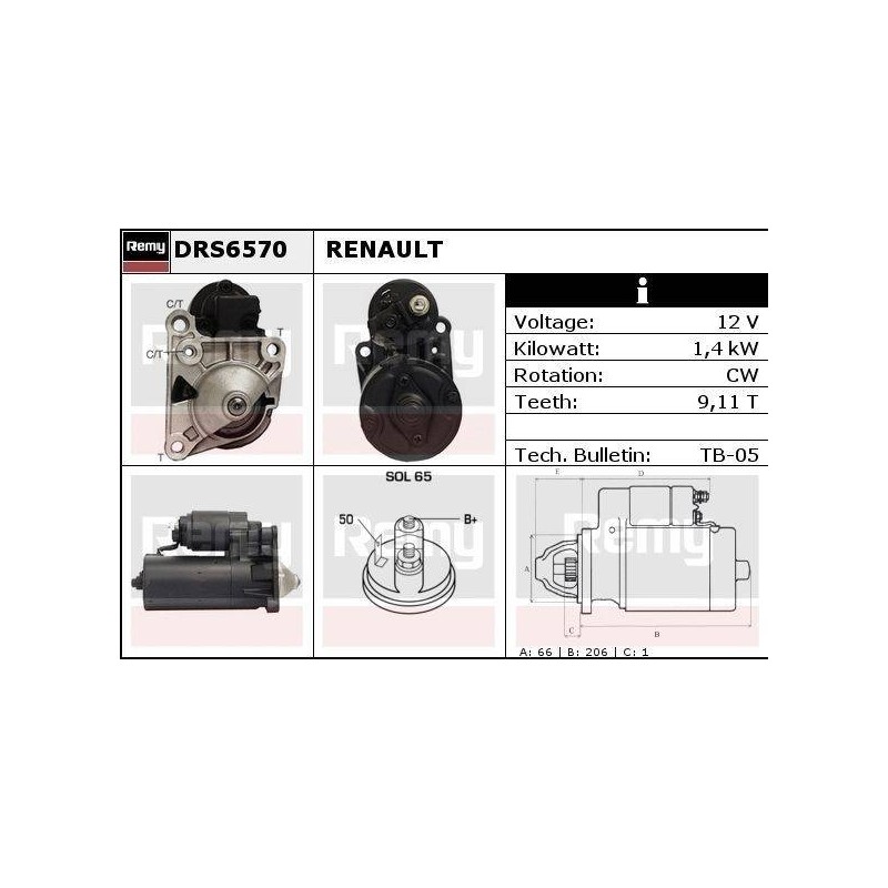 DEMARREUR - REMY REMANUFACTURED - O