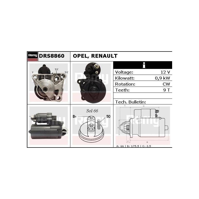 DEMARREUR - REMY REMANUFACTURED - N