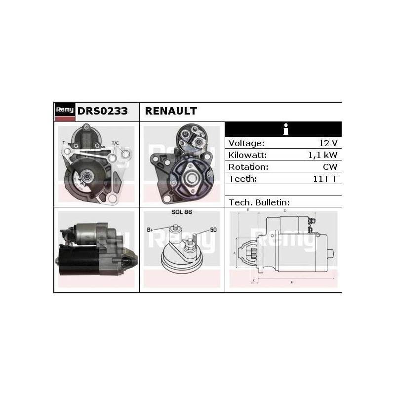 DEMARREUR - REMY REMANUFACTURED - N