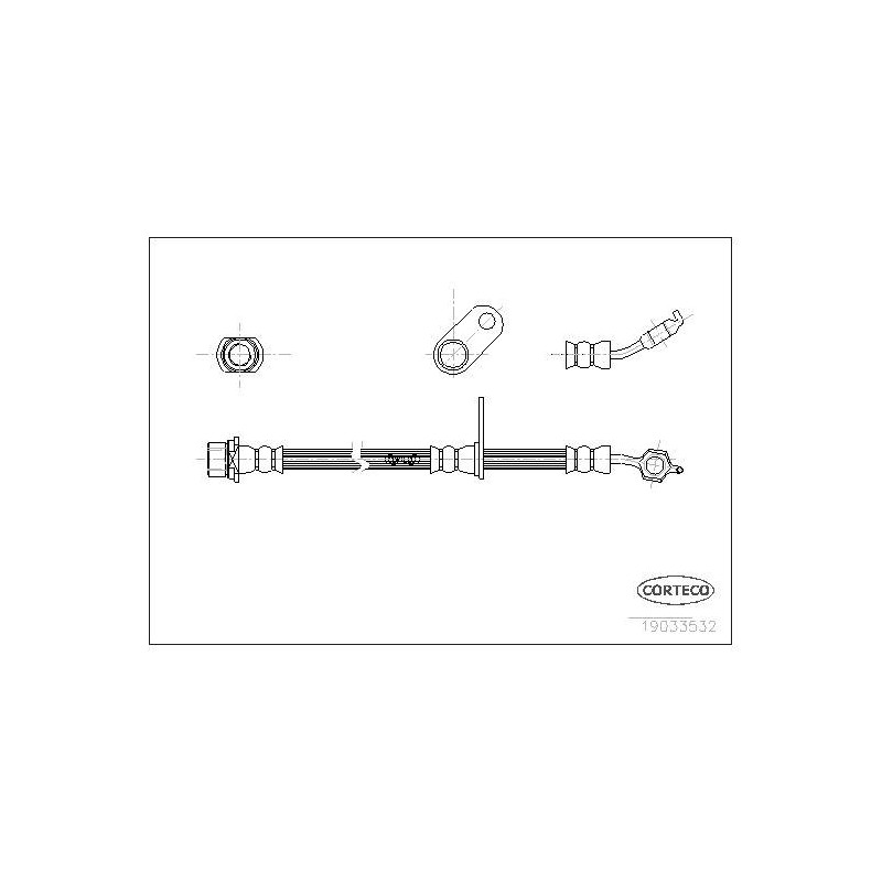 FLEXIBLE DE FREIN LEXUS RX 6/00-