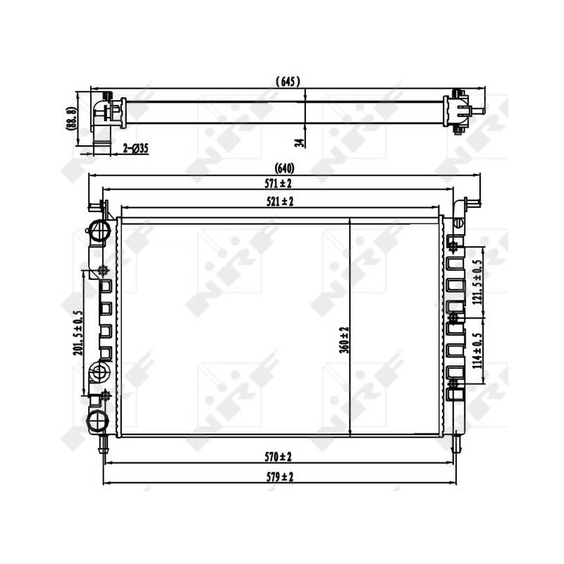 RAD FIAT PALIO 1.2 97- RADIATORS AL
