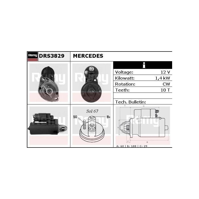 DEMARREUR - REMY REMANUFACTURED - C