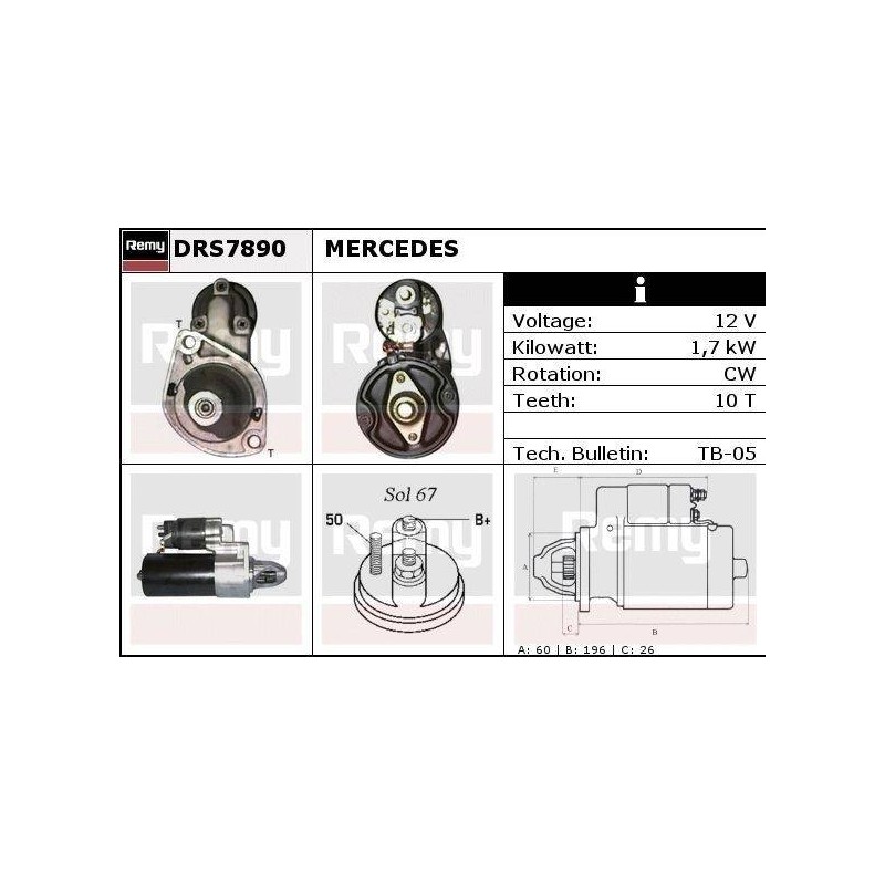 DEMARREUR - REMY REMANUFACTURED - M