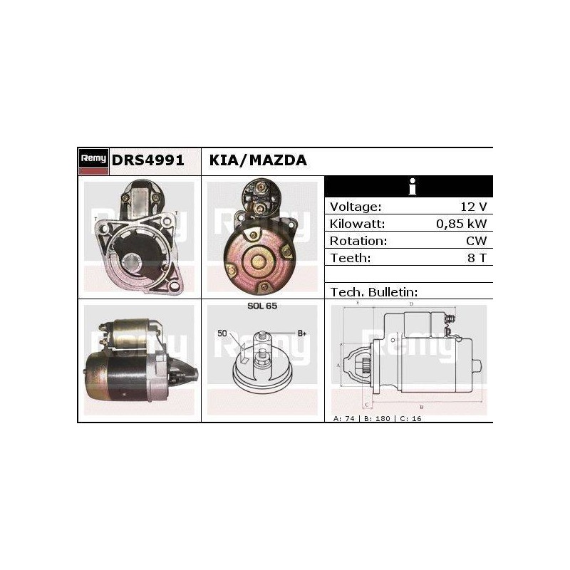 DEMARREUR - REMY REMANUFACTURED - K
