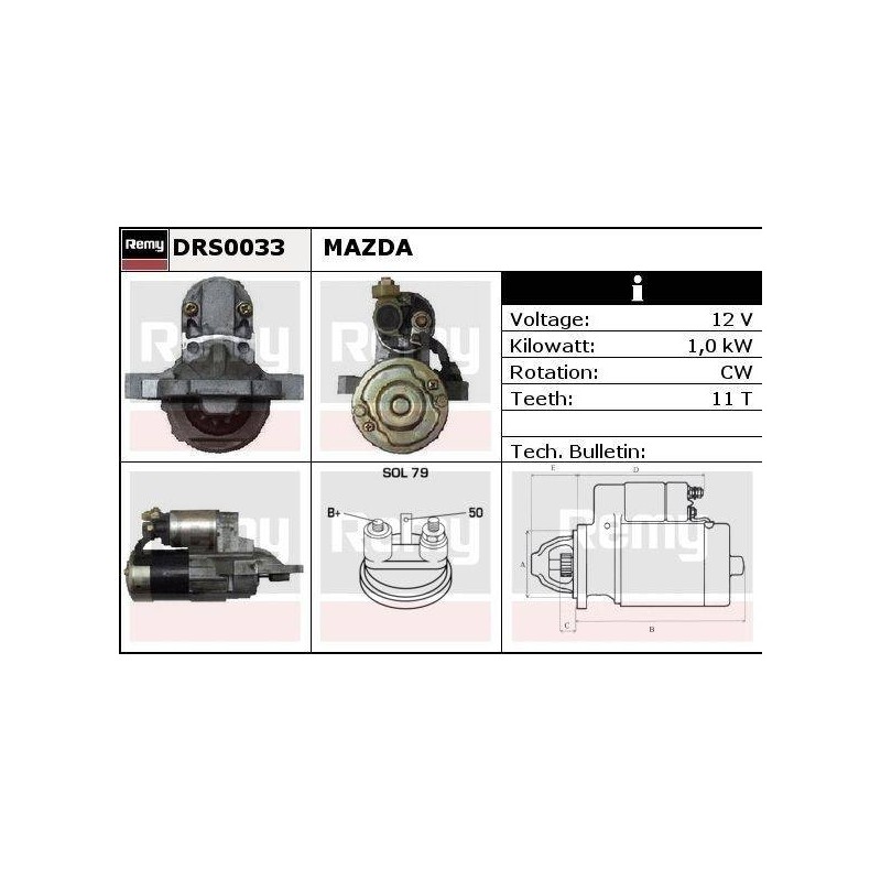 DEMARREUR - REMY REMANUFACTURED - M