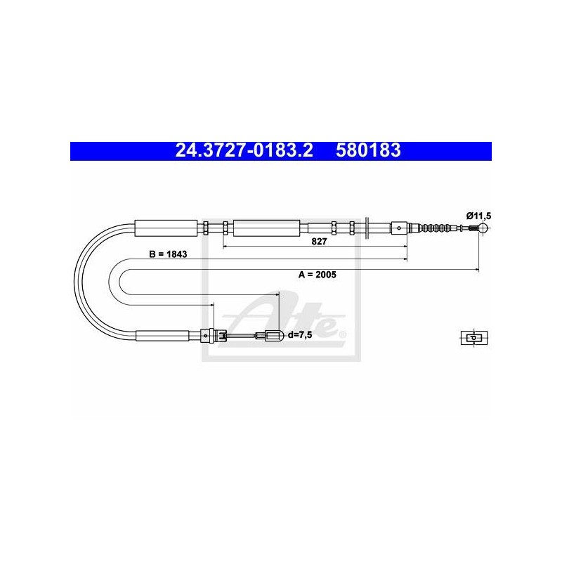 CABLE DE FREIN A MAIN