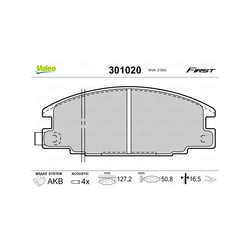 PLAQ FREIN FIRST ISUZU D-MAX