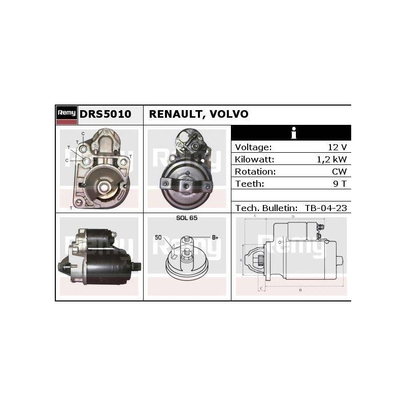 DEMARREUR - REMY REMANUFACTURED - R