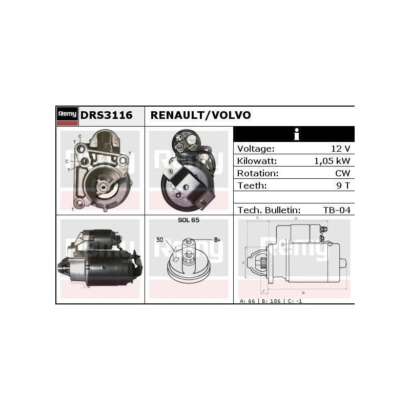DEMARREUR - REMY REMANUFACTURED - R