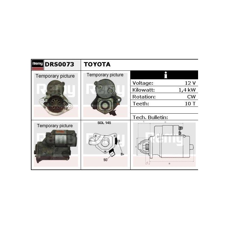 DEMARREUR - REMY REMANUFACTURED - T