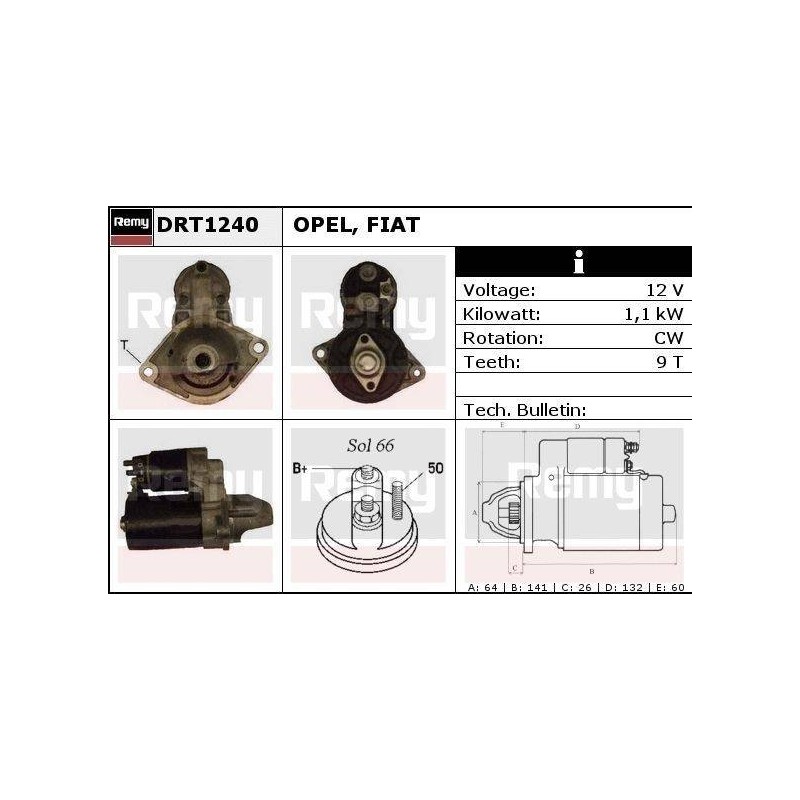 DEMARREUR - REMY REMANUFACTURED - C