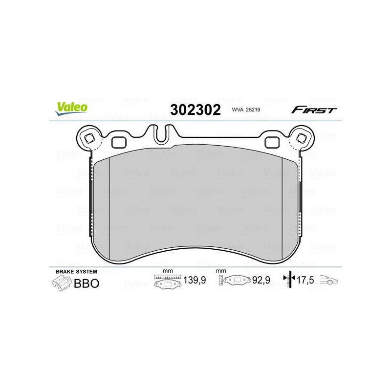 PLAQ FREIN FIRST MER CL 02.11 02.14