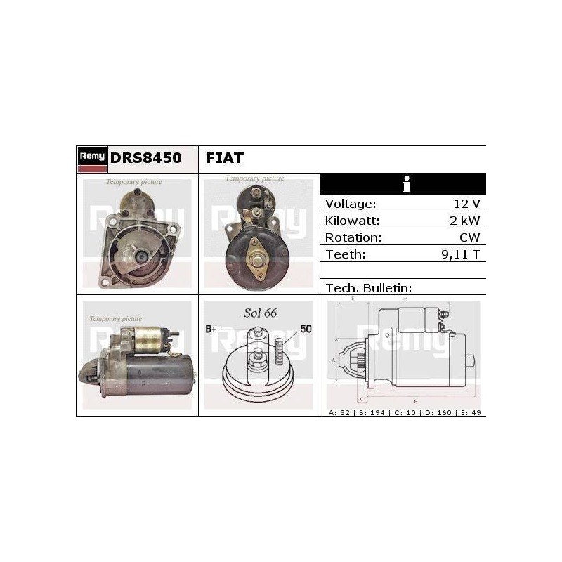 DEMARREUR - REMY REMANUFACTURED - F