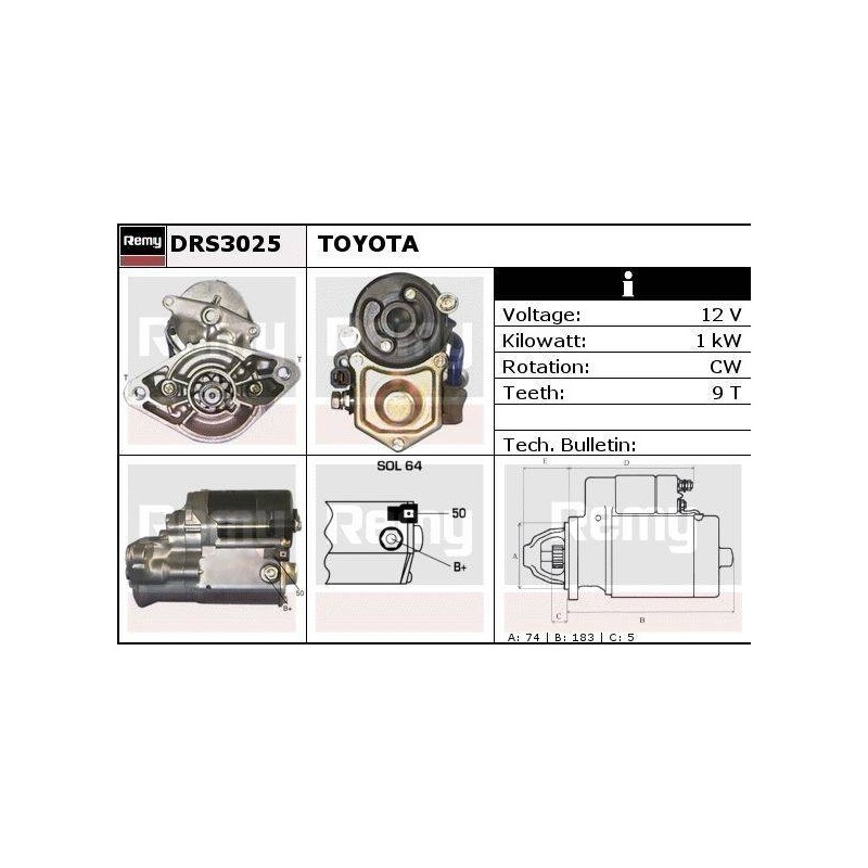 DEMARREUR - REMY REMANUFACTURED - T