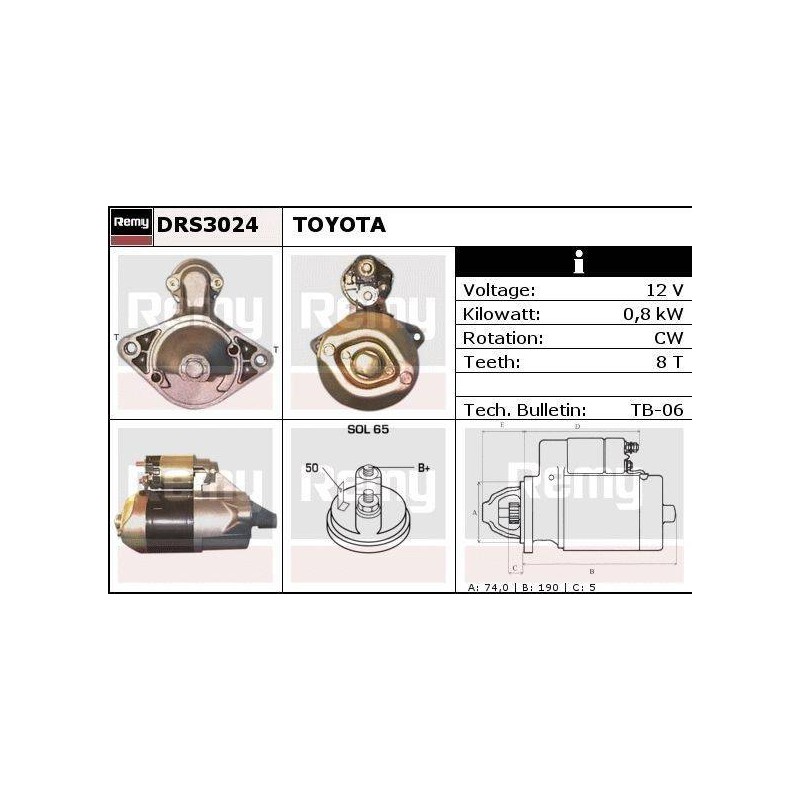 DEMARREUR - REMY REMANUFACTURED - T