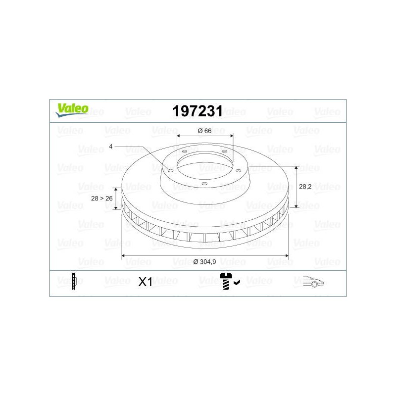 DISQ FREIN X 1 PEUG 406 2.2. 3.0 95