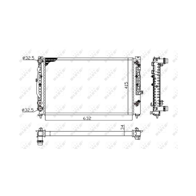 RAD VW PASSAT 1.9D 01- RADIATORS AL