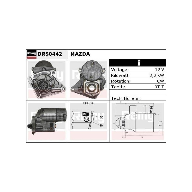 DEMARREUR - REMY REMANUFACTURED - F