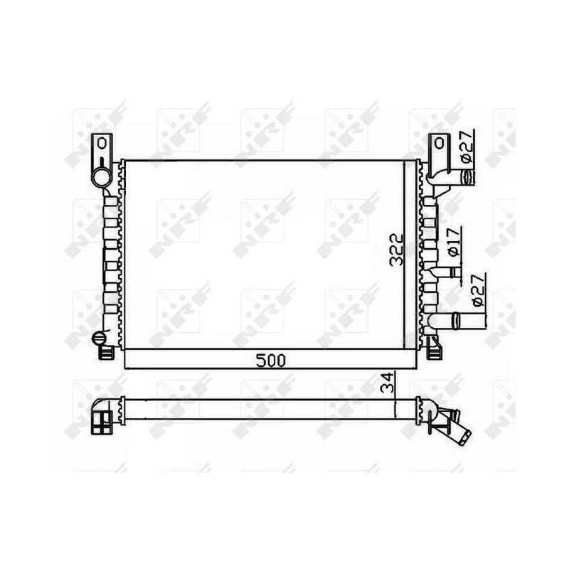 RAD FORD FIESTA 1.1 89- RADIATORS A