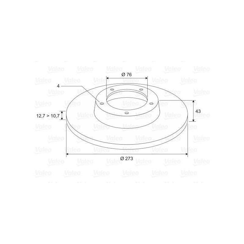 DISQ FREIN X2 PEUG 504. 505. 604