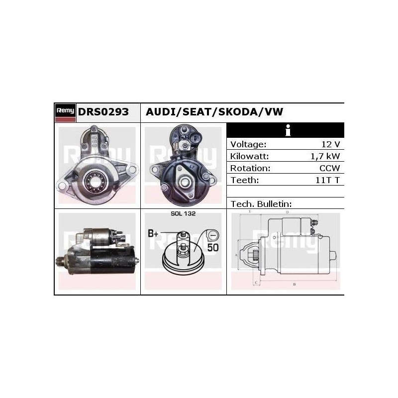 DEMARREUR - REMY REMANUFACTURED - A