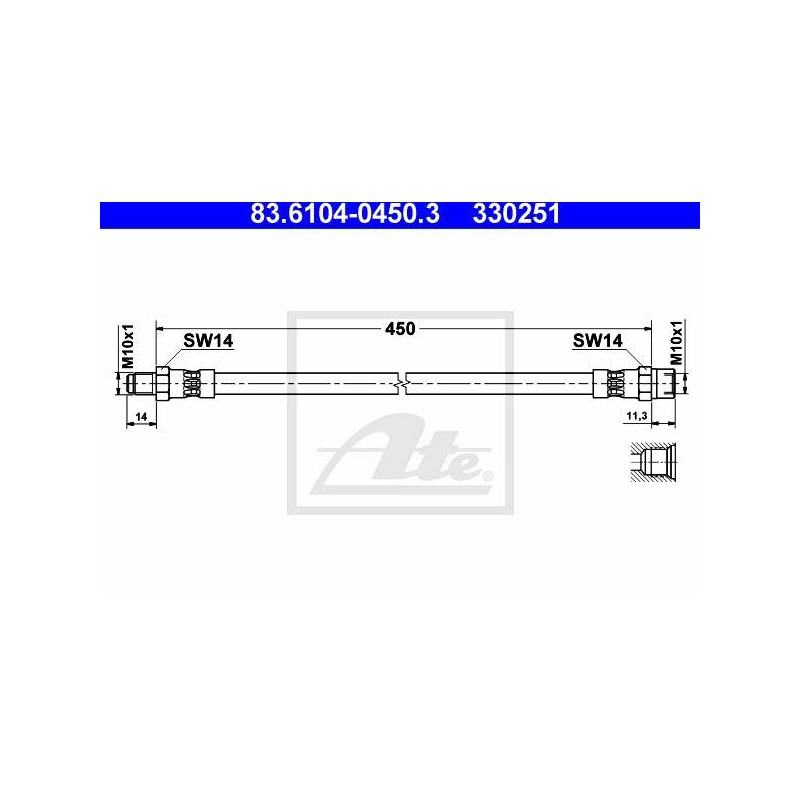 FLEXIBLE DE FREIN / EMBRAYAGE