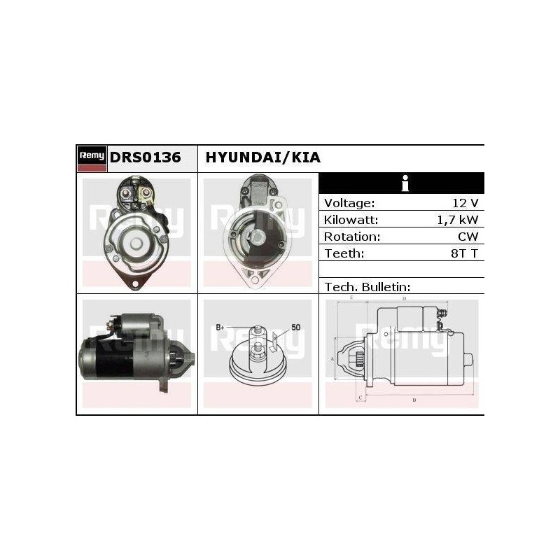 DEMARREUR - REMY REMANUFACTURED - H