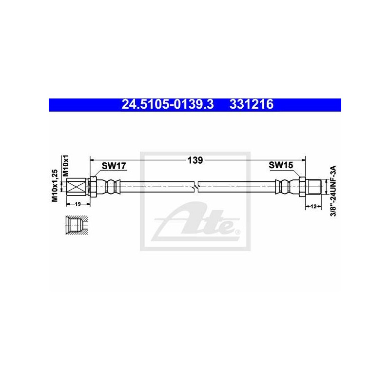 FLEXIBLE DE FREIN / EMBRAYAGE
