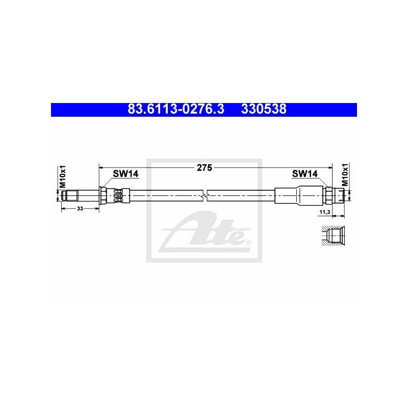 FLEXIBLE DE FREIN / EMBRAYAGE