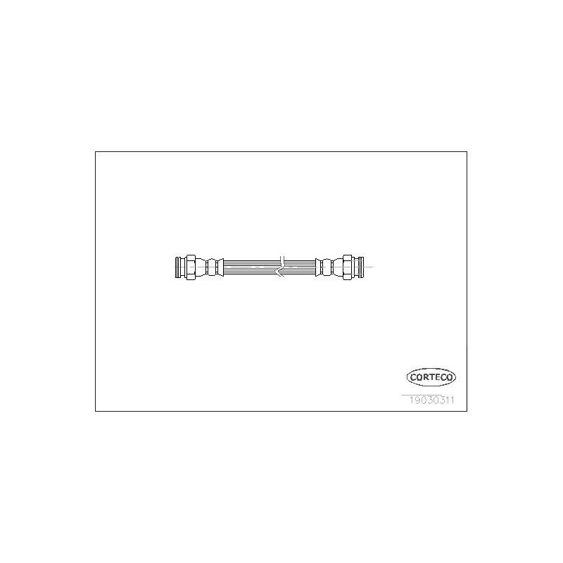 FLEXIBLE DE FREIN FIAT L.T. STRA