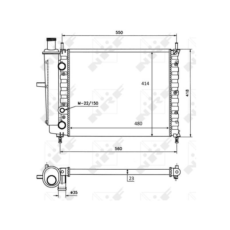 RAD FIAT BRAVO 1.6 95- RADIATORS AL