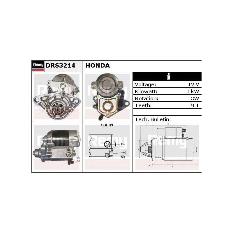DEMARREUR - REMY REMANUFACTURED - F