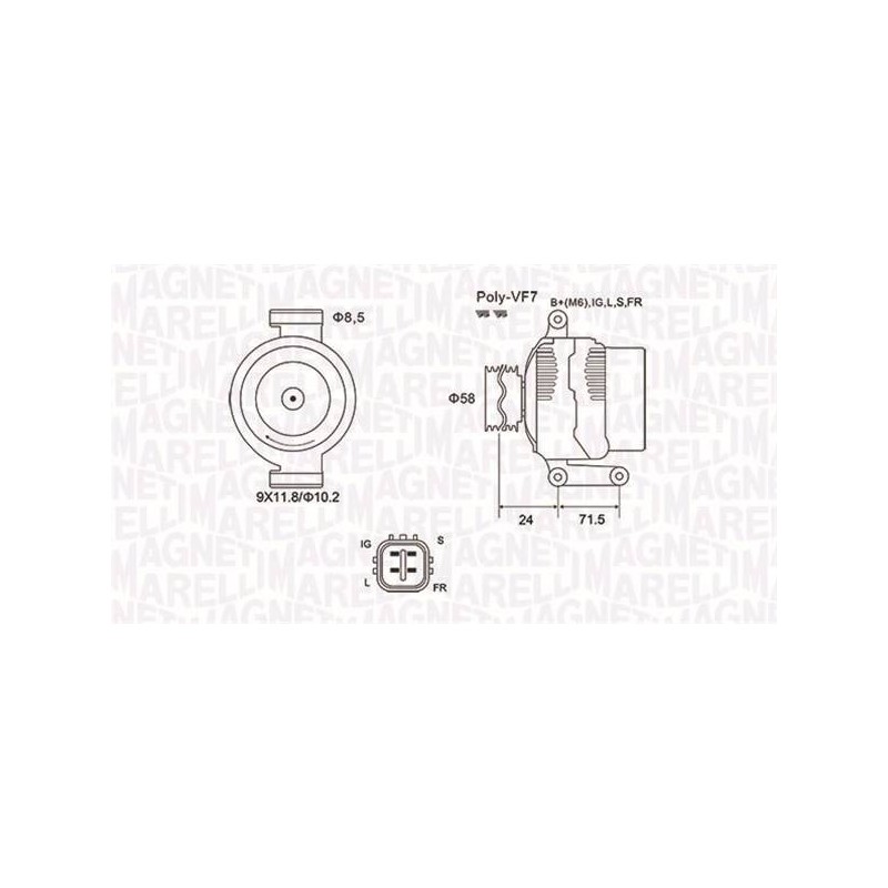 ALT EQ POUR TOYOTA AURIS/COROLLA