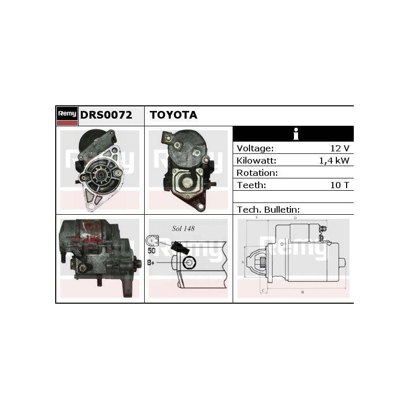 DEMARREUR - REMY REMANUFACTURED - T