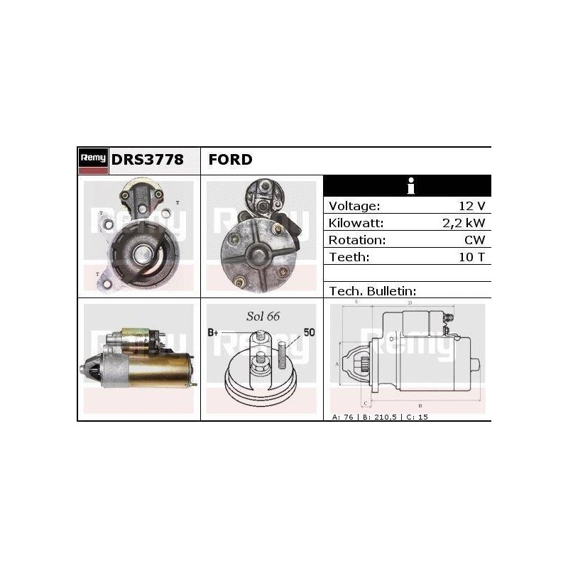 DEMARREUR - REMY REMANUFACTURED - F