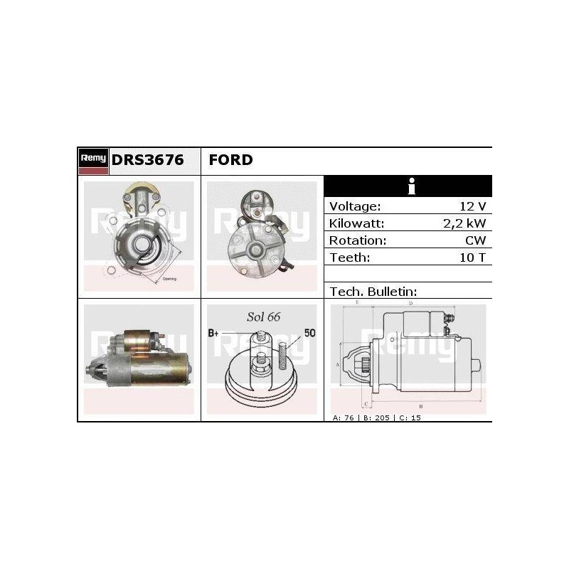 DEMARREUR - REMY REMANUFACTURED - F