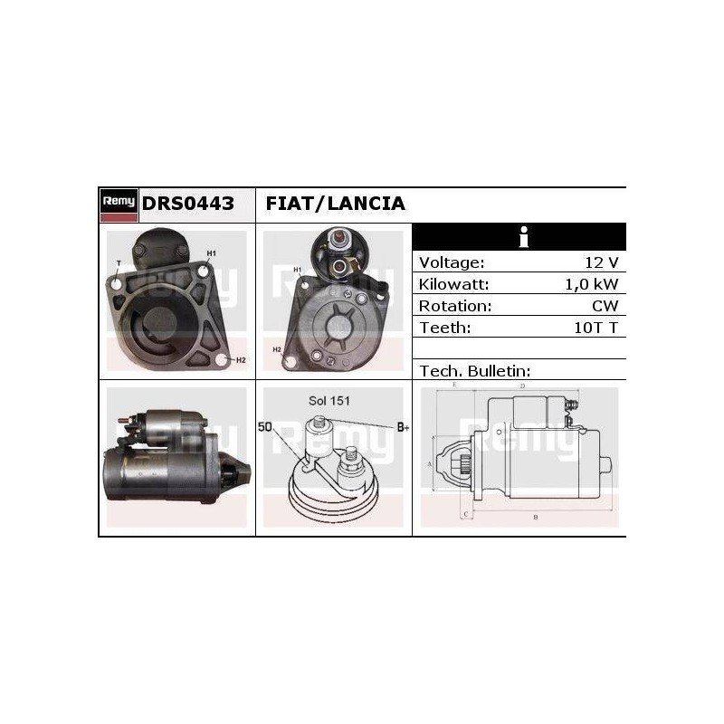 DEMARREUR - REMY REMANUFACTURED - A