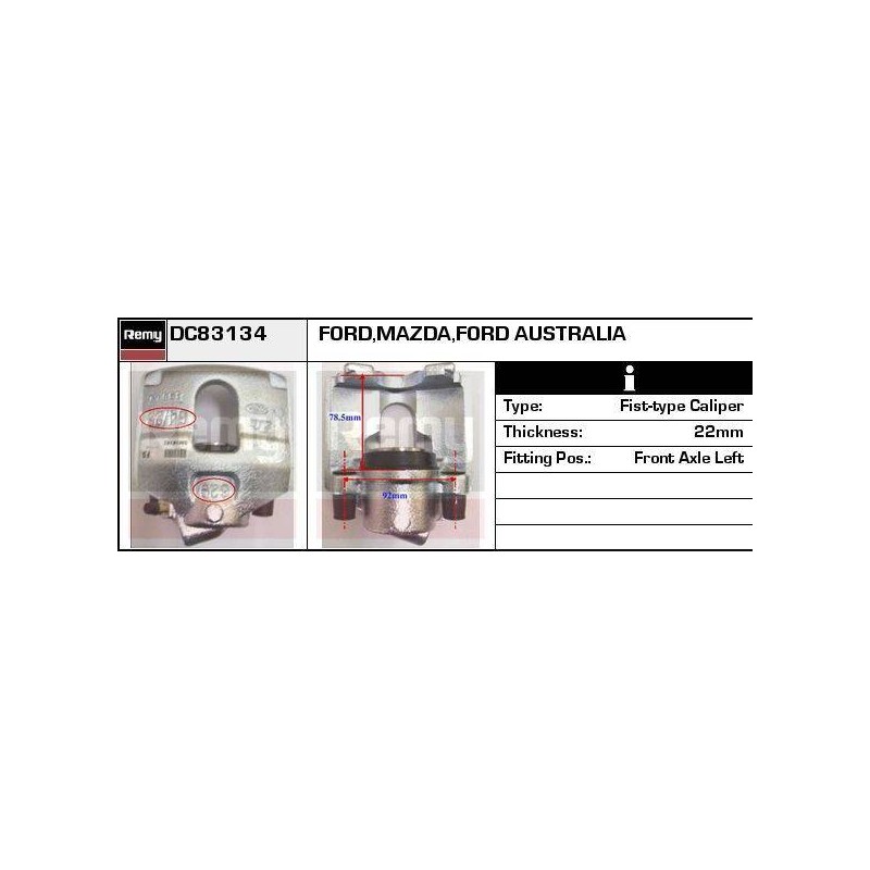 ETRIER DE FREIN - REMY REMANUFACTUR
