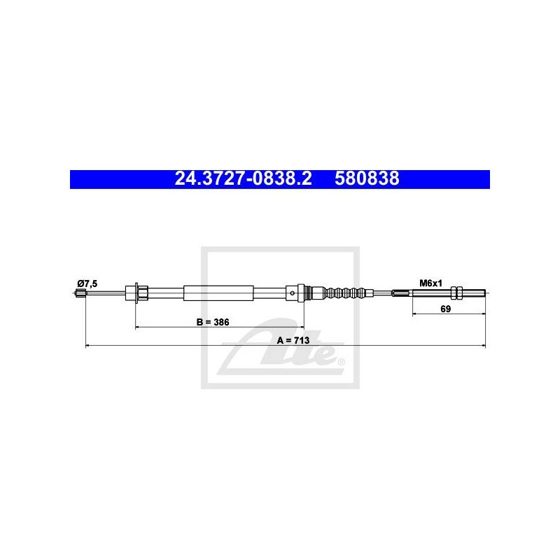 CABLE DE FREIN A MAIN