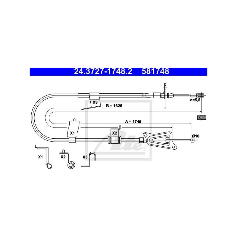 CABLE DE FREIN A MAIN