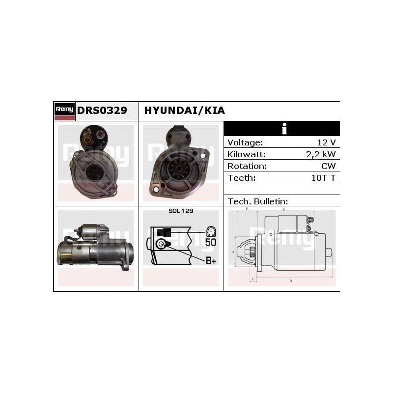 DEMARREUR - REMY REMANUFACTURED - K