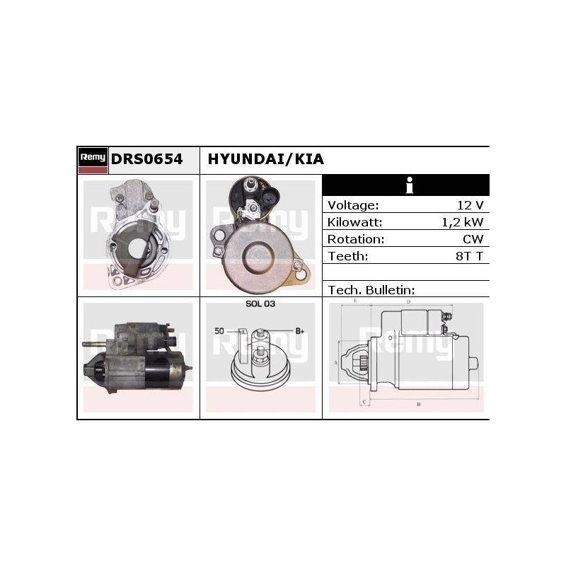 DEMARREUR - REMY REMANUFACTURED - H