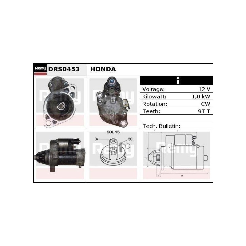 DEMARREUR - REMY REMANUFACTURED - H