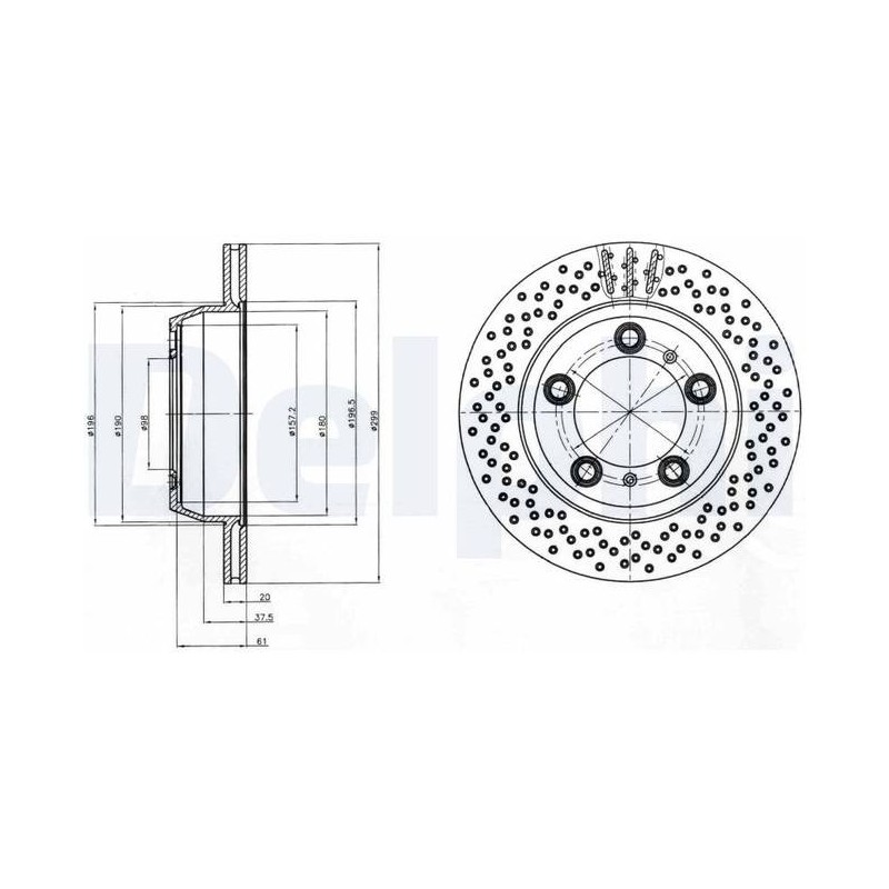 JEU DE 2 DISQUES DE FREIN PEINTS