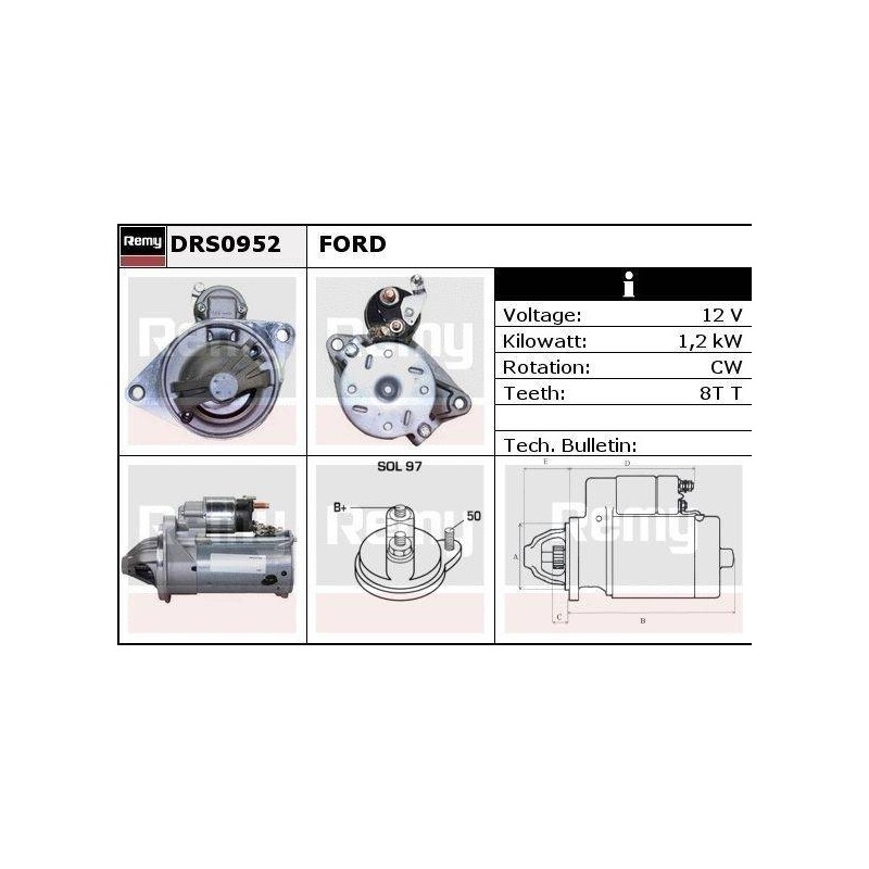 DEMARREUR - REMY REMANUFACTURED - F