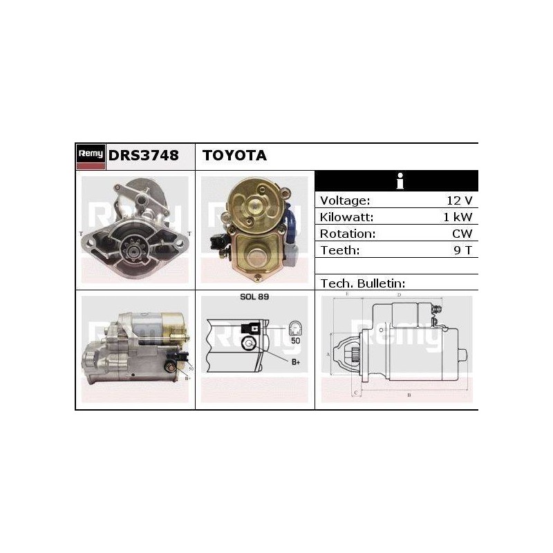 DEMARREUR - REMY REMANUFACTURED - T